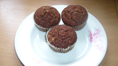 Banánové muffiny s medem a skořicí