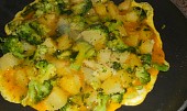Brokolicovo-bramborová omeleta