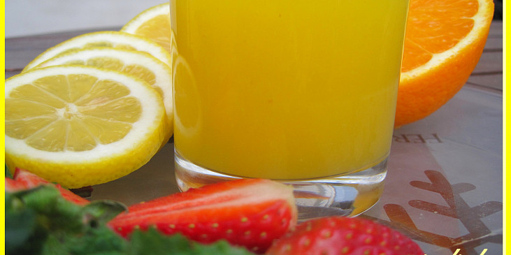 Citronovo-pomerančový  koncentrát na výrobu džusu (Naředěný nápoj)