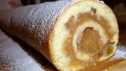 Jablečná roláda - rychlá