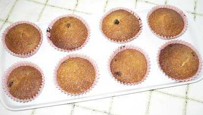 Kokosové muffiny s rozinkami