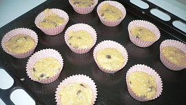 Kokosové muffiny s rozinkami