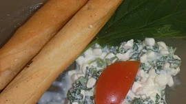 Kopřivovo - tvarohová pomazánka