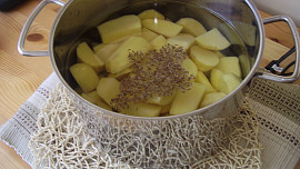 Krůtí stehna na rozmarýnu a žampionech s  brokolicí