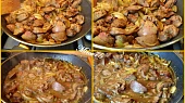 Kuřecí játra na majoránce s bílým vínkem, Při restování a při prováření