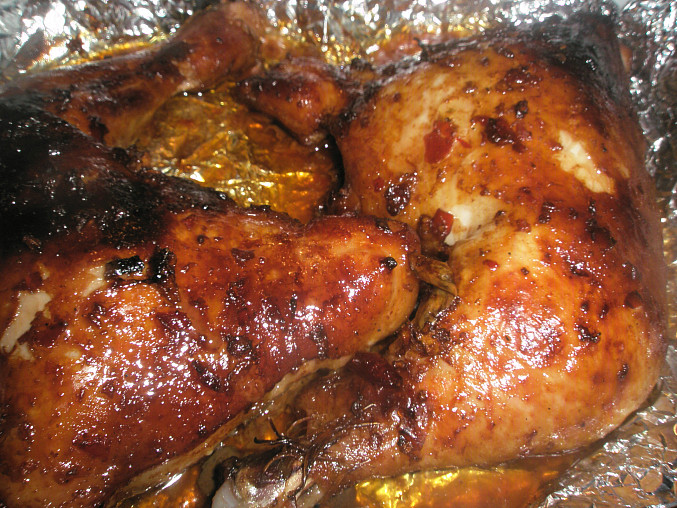 Lahodné kuře-pečené v marinádě