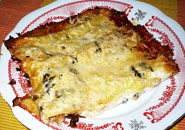 Lasagne s uzenou rybou