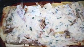 Lasagne s uzenou rybou