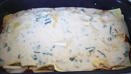 Lasagne s uzenou rybou