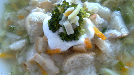 Polévka několika barev a chutí /vše, co bylo a zbylo/...