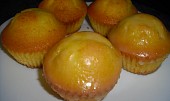 Pomerančová bábovka s pomerančovou polevou (ve formě na muffiny)