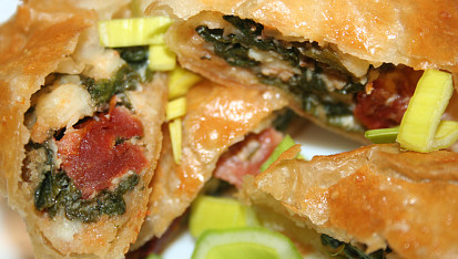 Řecké slané šátečky Spanakopita