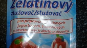 Řezy se želé, želatinový ztužovač