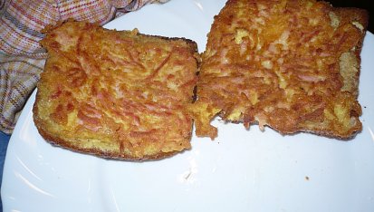 Toastíky obalované v šunce a sýru-rychlá večeře