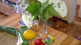 Zahradnická  barevná  pomazánka s vejci