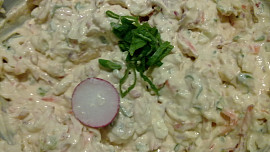 Zahradnická  barevná  pomazánka s vejci