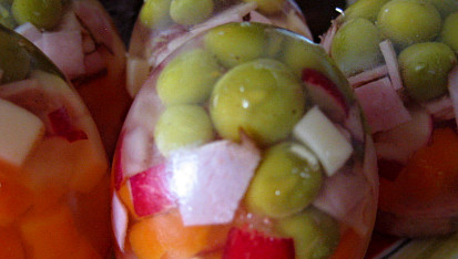Želatinová vajíčka, detail vajíčka
