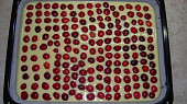 Bublanina s třešněmi (nebo jiným ovocem), před pečením