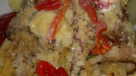 Chřestové pikantní balíčky zapečené se slaninou, sýry a vejci