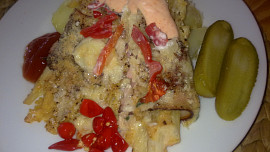 Chřestové pikantní balíčky zapečené se slaninou, sýry a vejci