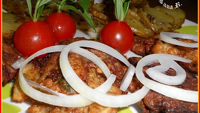 Drůbeží játra smažená v česnekovém těstíčku s bylinkama