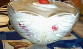 Jahodový pohár s tvarohovým krémem