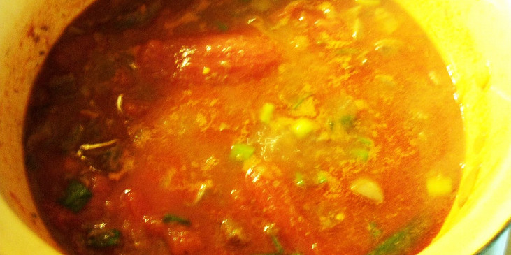 Ledvinky Pomodoro Pelati (přidáme rajčata a dusíme dál...)