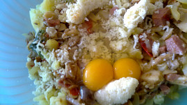 Malé  řízečky z leča, brambor a  z hlívy ústřičné