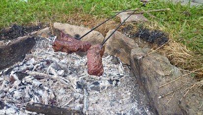 Maso na ohni (hanger/flap steak)