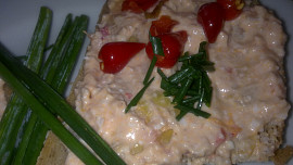 Ostrá pomazánka z vajec, křenu a Lučiny