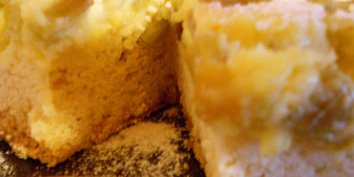 Rebarborovo-pudinkový koláč (dobrou chuť!!-stojí za námahu..)