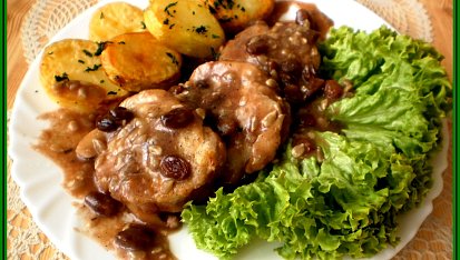Rumcajsův kapr na marmeládě, rybka byla s opečenými brambory