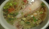 Rybí salát ze štikozubce kapského  s  nakládanou  barevnou zeleninou