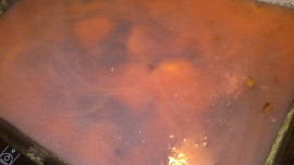 Šlehačková bublanina v  jahodovém  pudingovém županu