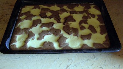 Strakatá buchta (hrníčkový recept)