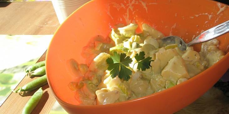 Vaječný salát s řapíkatým celerem