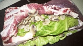 Vepřovy bůček plněný žampiony