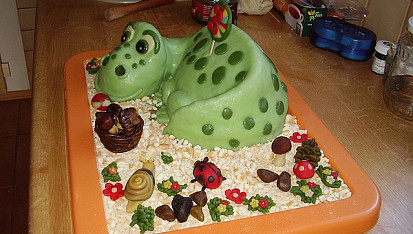 3D Dino na houbách + postup
