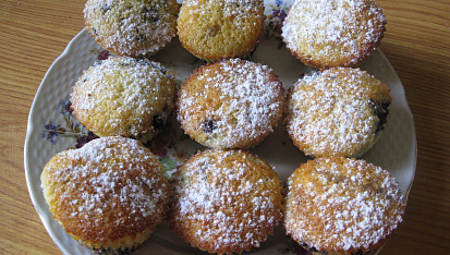 Borůvkové muffiny