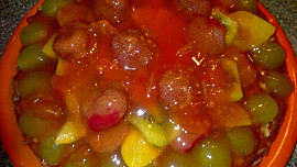 Dortová  osvěžující pochoutka s ovocem