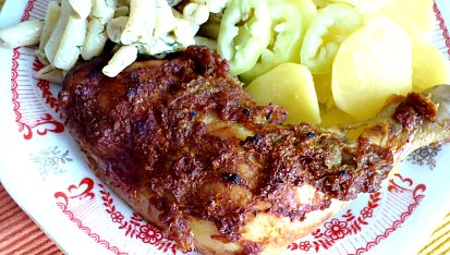 Kuře v cibulové curry marinádě