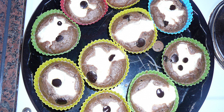 Muffiny - dietní (Tyto jsou bez marmelády s karobovými kousky)