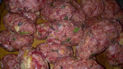 Pikantní kefty-šišky se zeleninou a sýrem