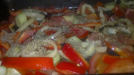 Pikantní kefty-šišky se zeleninou a sýrem