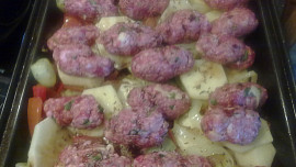 Pikantní kefty-šišky se zeleninou a sýrem