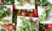 Polenta se zeleninou a tofu (zapečená)