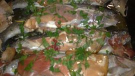 Pstruzi,  plněné  bylinkami a zeleninou