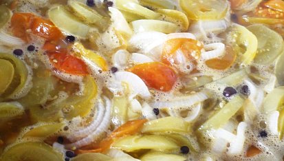 Rajčatovo - cibulový salát