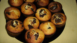 Recept na rychlé muffiny s kousky čokolády