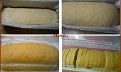 Snídaňový chlebík s grahamovou moukou pečený ve formě